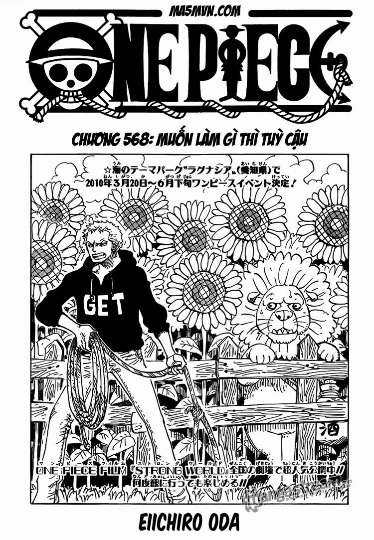 One Piece - Đảo Hải Tặc Chapter 568 - Image 1
