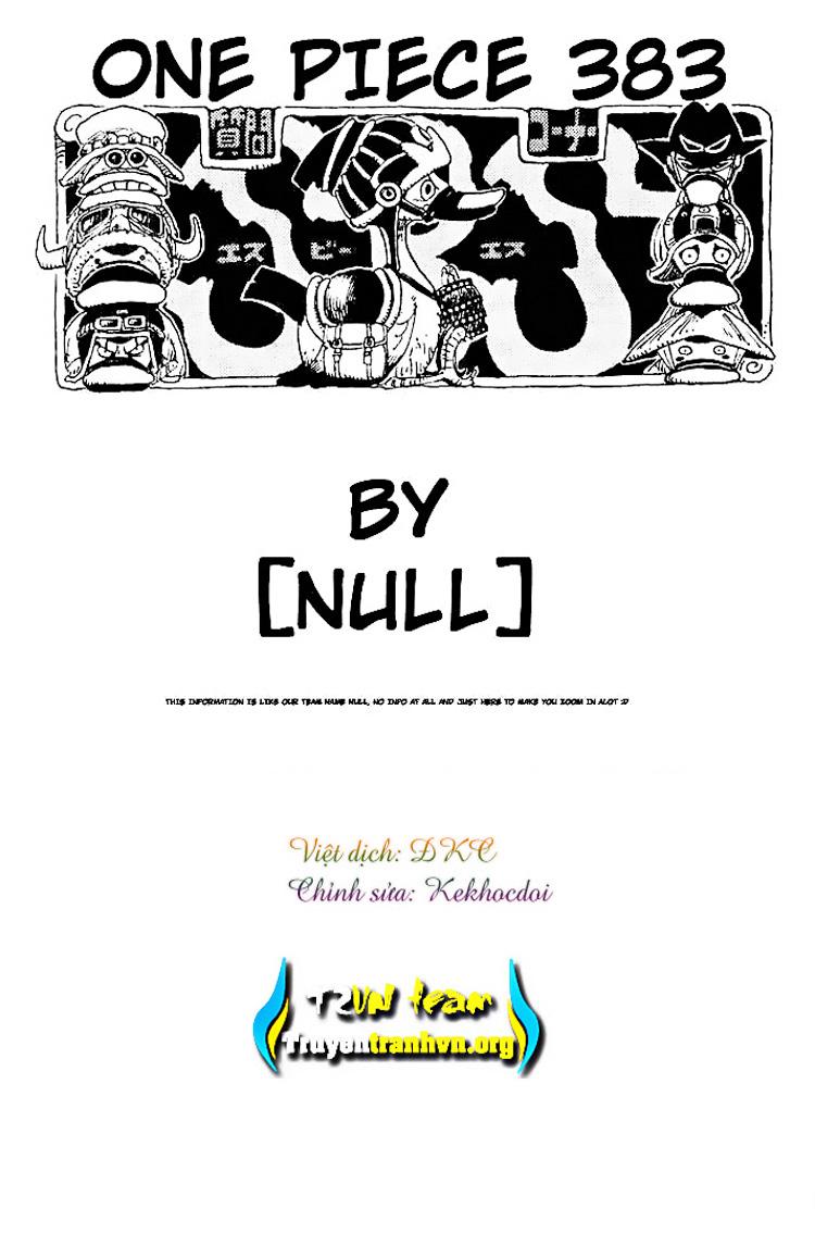 One Piece - Đảo Hải Tặc Chapter 383 - Image 18